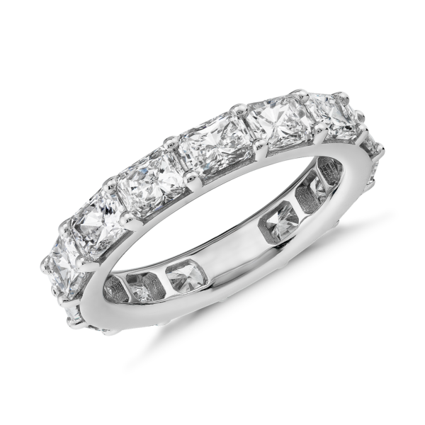 The Gallery Collection East-West Radiant-Cut Diamond Eternity Ring in Platinum (4.5 ct. tw.)