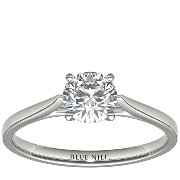 3/4 Carat Astor Petite Cathedral Solitaire in Platinum (F/VS2) Ready-to-Ship