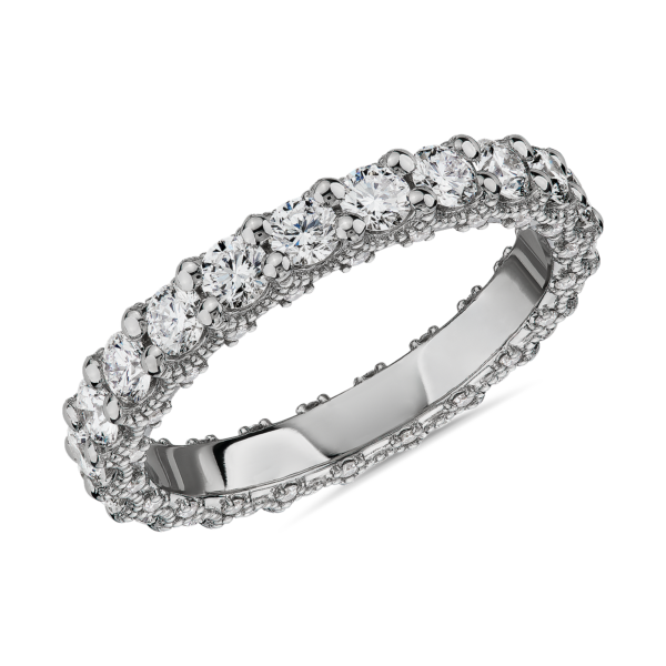 Bella Vaughan for Blue Nile Roma Diamond Wedding Ring in Platinum (1 5/8 ct. tw.) - G/VS2