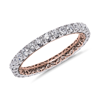 Regalia Diamond Eternity Ring in 14k White and Rose Gold (1 ct. tw.)