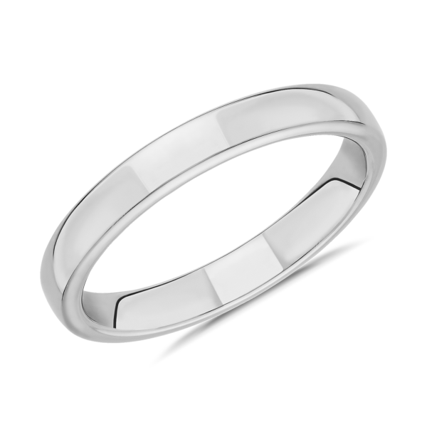 Skyline Comfort Fit Wedding Ring in Platinum (3mm)