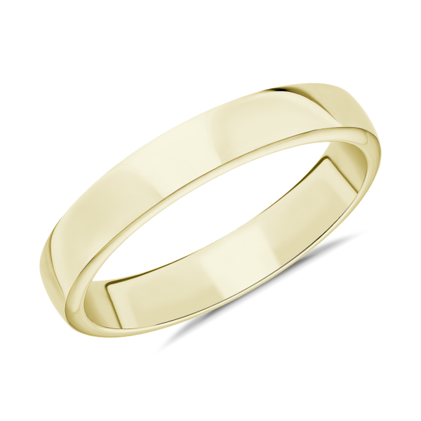 Skyline Comfort Fit Wedding Ring in 14k Yellow Gold (4mm)