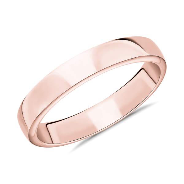 Skyline Comfort Fit Wedding Ring in 14k Rose Gold (4mm)