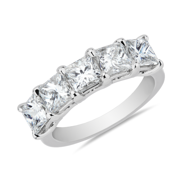 Five Stone Princess Anniversary Ring in Platinum (2 1/4 ct. tw.)