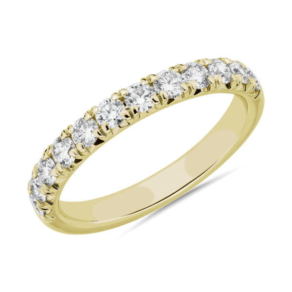 French Pave Diamond Ring in 14k Yellow Gold (3/4 ct. tw.)