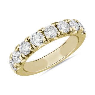 French Pave Diamond Ring in 14k Yellow Gold (2 ct. tw.)