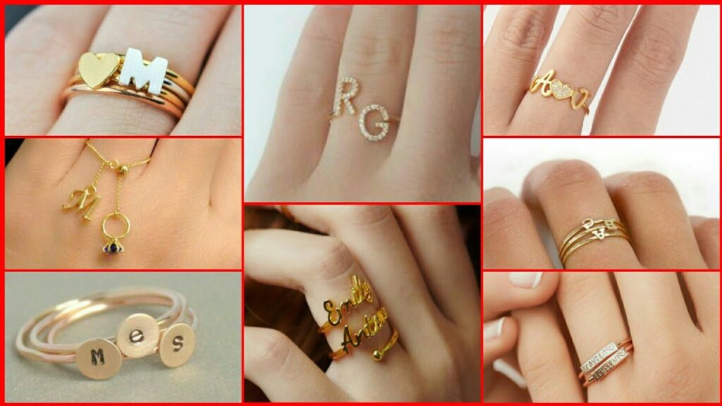 Designer Wedding ring With Name